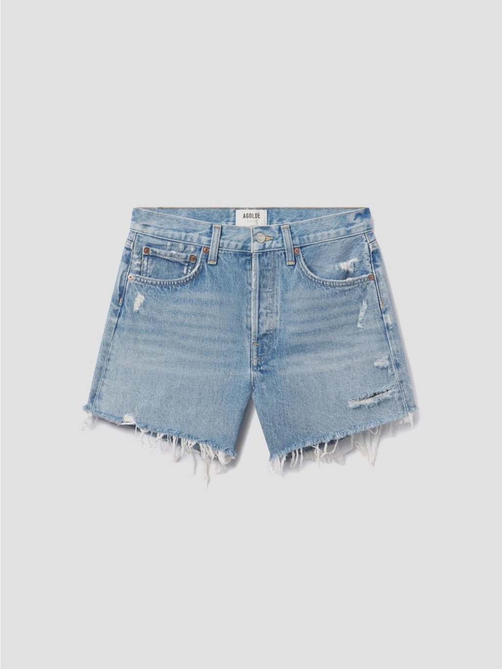 Agolde Parker Long Shorts In Swapmeet